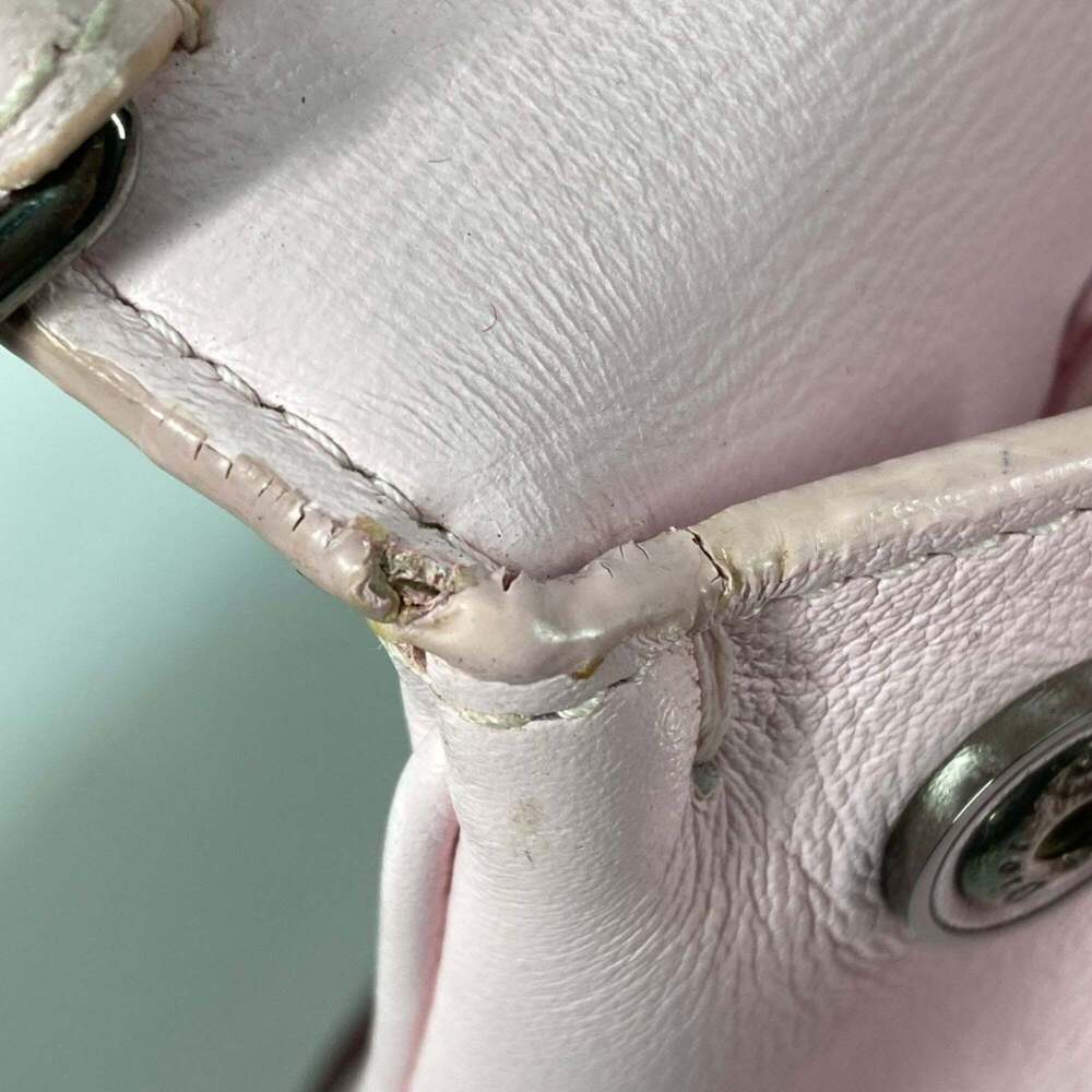 CHRISTIAN DIOR Pink Leather Shoulder Bag - Picture 14 of 16